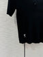 迪D家-2403 24春夏最新刺繡CD字母針織短袖 黑色