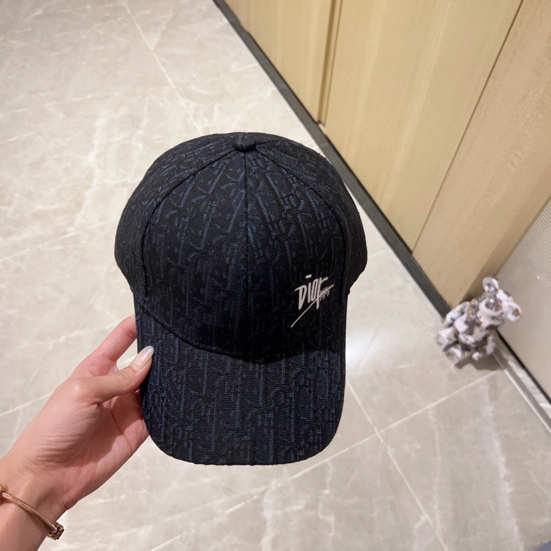 芬F家-2023新款經典老花棒球帽 黑色