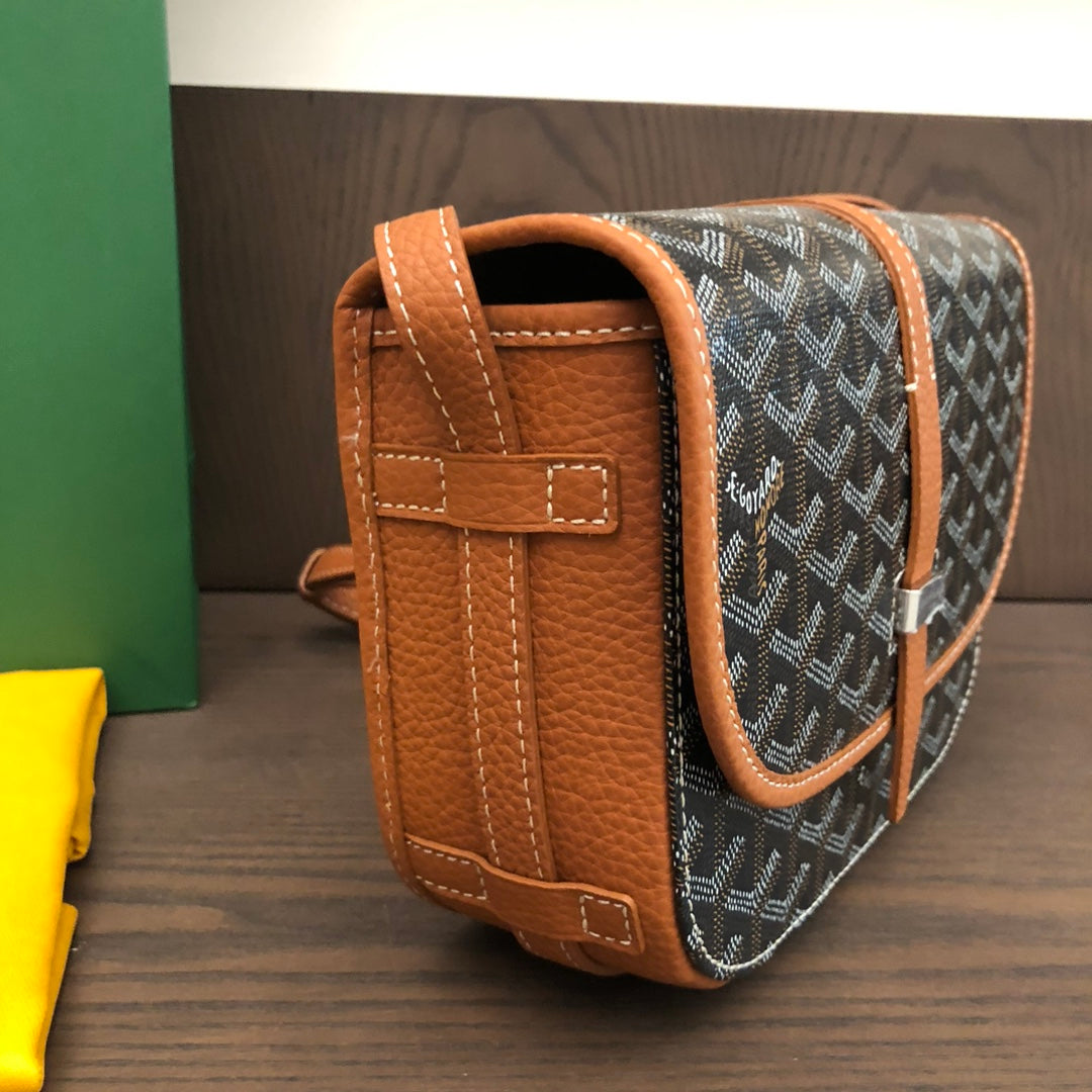 戈G家-Goyard 郵差包小號 棕色