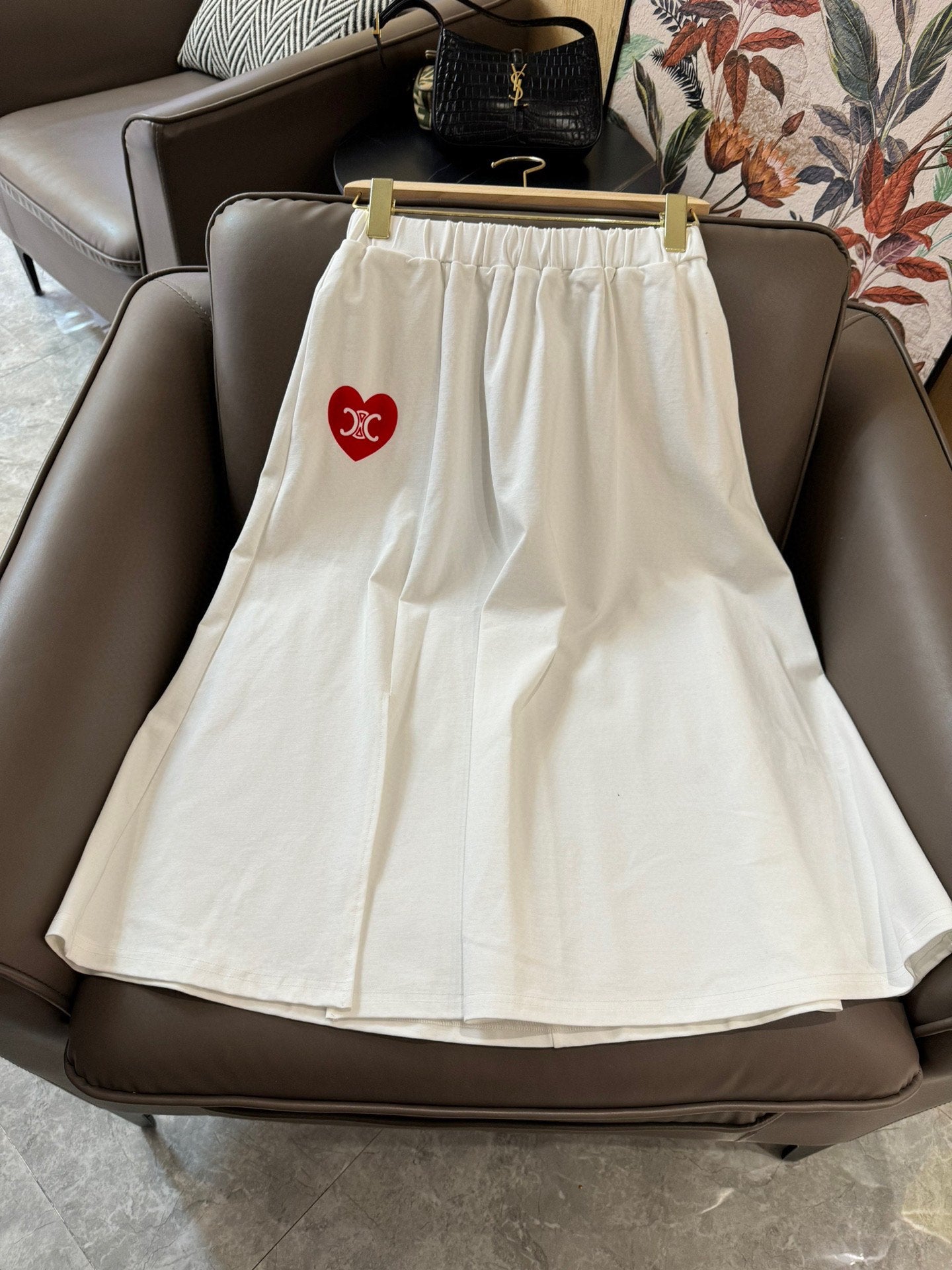 賽C家-2403 24SS新款愛心凱旋門印花套裝 白色