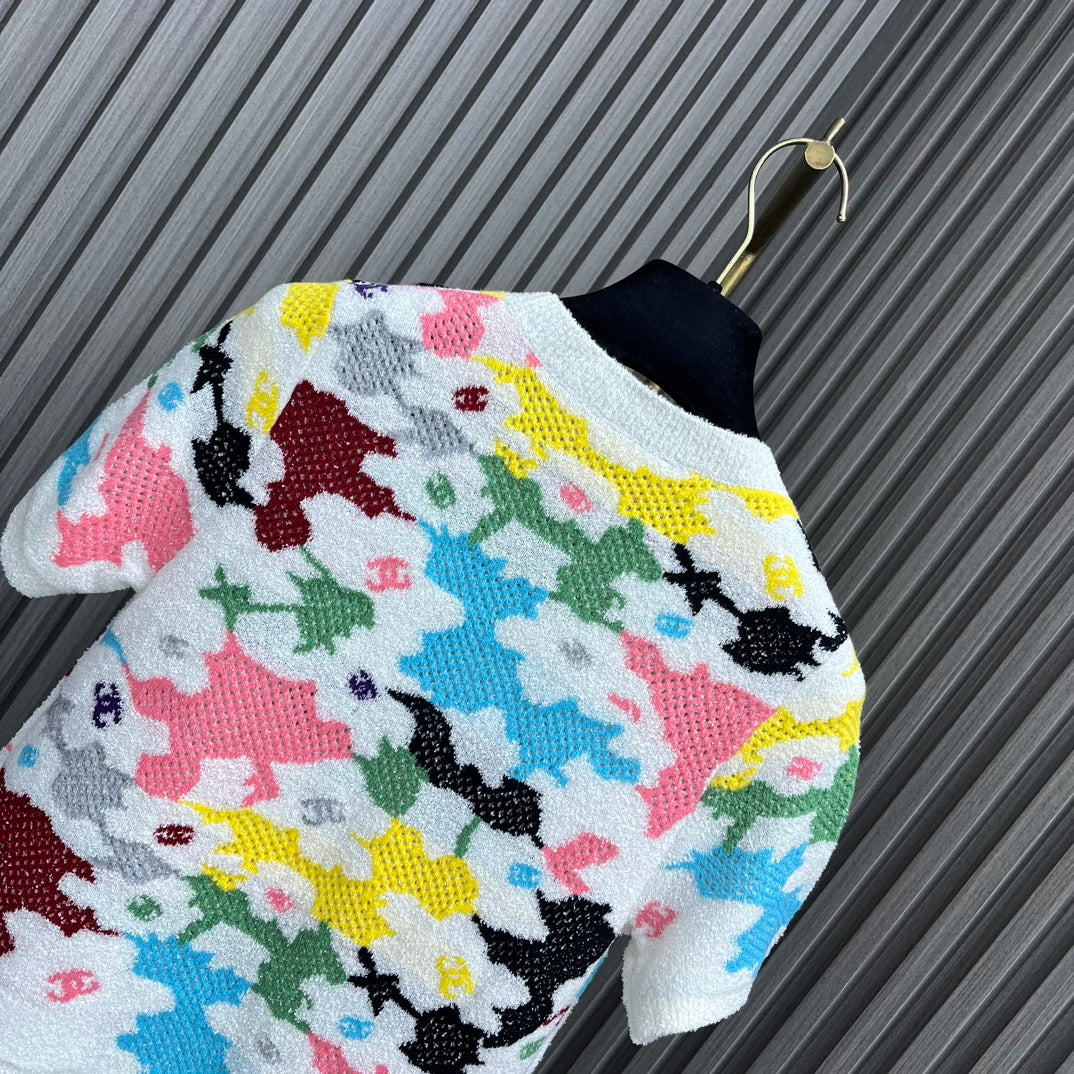 小香家-2404 24新品上架 鏤空針織上衣