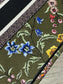 迪D家 Book Tote 刺繡字母軍綠花 中號36.5cm