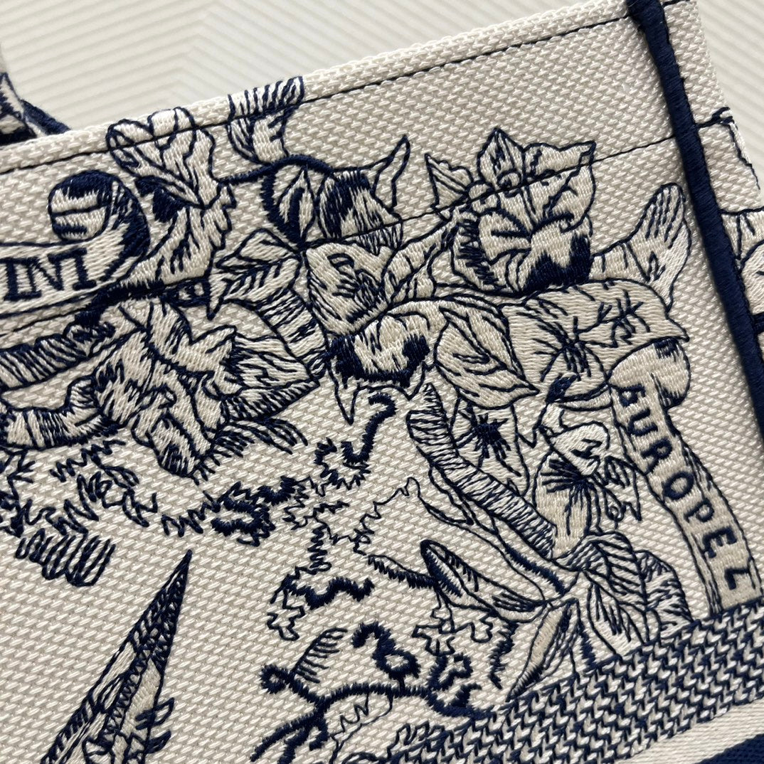 迪D家-BookTote 聖誕限量系列 藍色 42x18x35cm