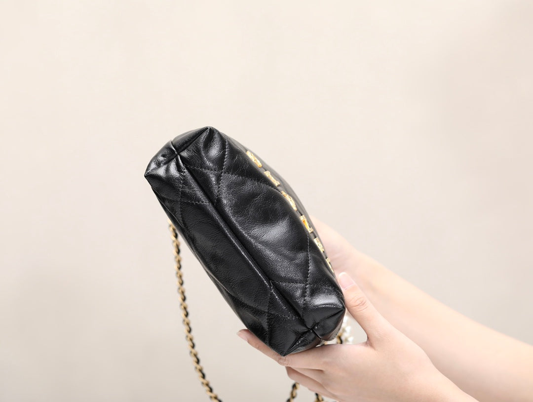 小香家-2023春夏新款 22BAG Mini 黑色珍珠