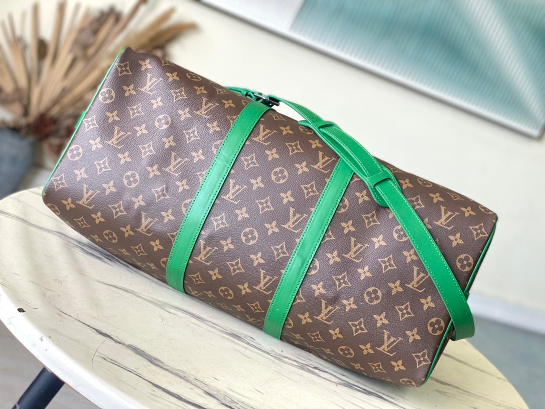 M46774 路L家-Keepall Bandouliere旅行袋 綠色男款