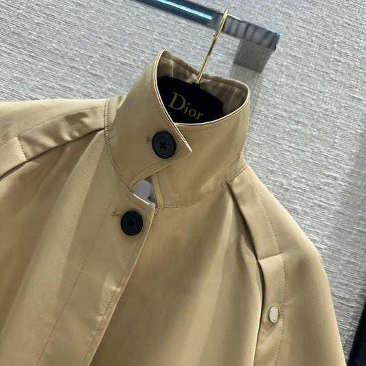迪D家-2403 24早春新品斗篷風衣外套