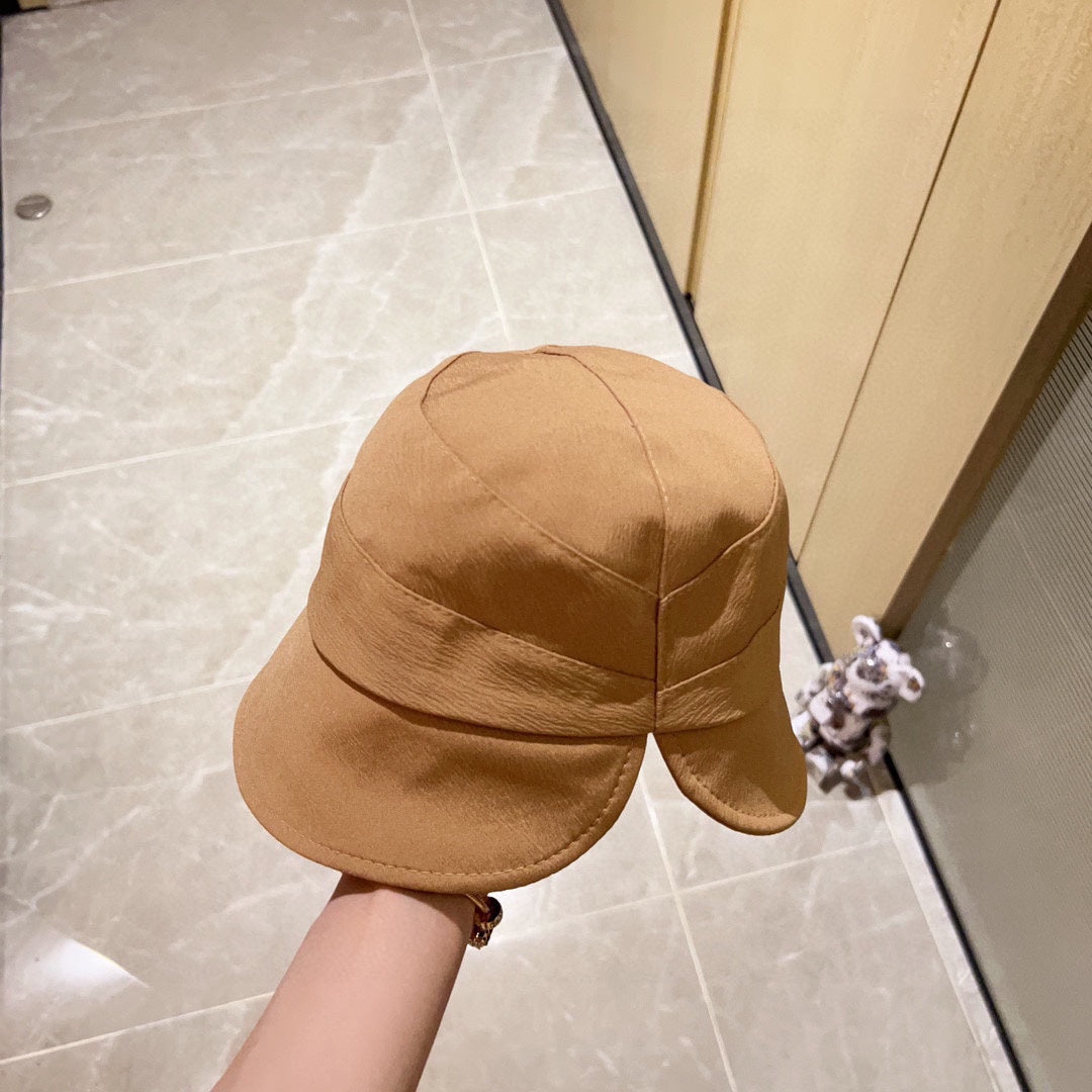 羅L家-2023新款不規則俏皮男女漁夫帽 卡其色