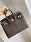 小愛款-Birkin 25 Togo 烏木Ebene內拼金棕色