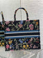 迪D家 Book Tote 刺繡字母黑色 大號41.5cm