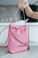 小香家-2023春夏新款 22BAG Mini 粉色銀扣