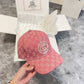 古G家-2024新款 重工刺繡Logo棒球帽 粉色
