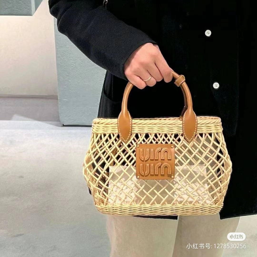 穆M家-5BA286 鏤空菜籃子-肩帶可調節