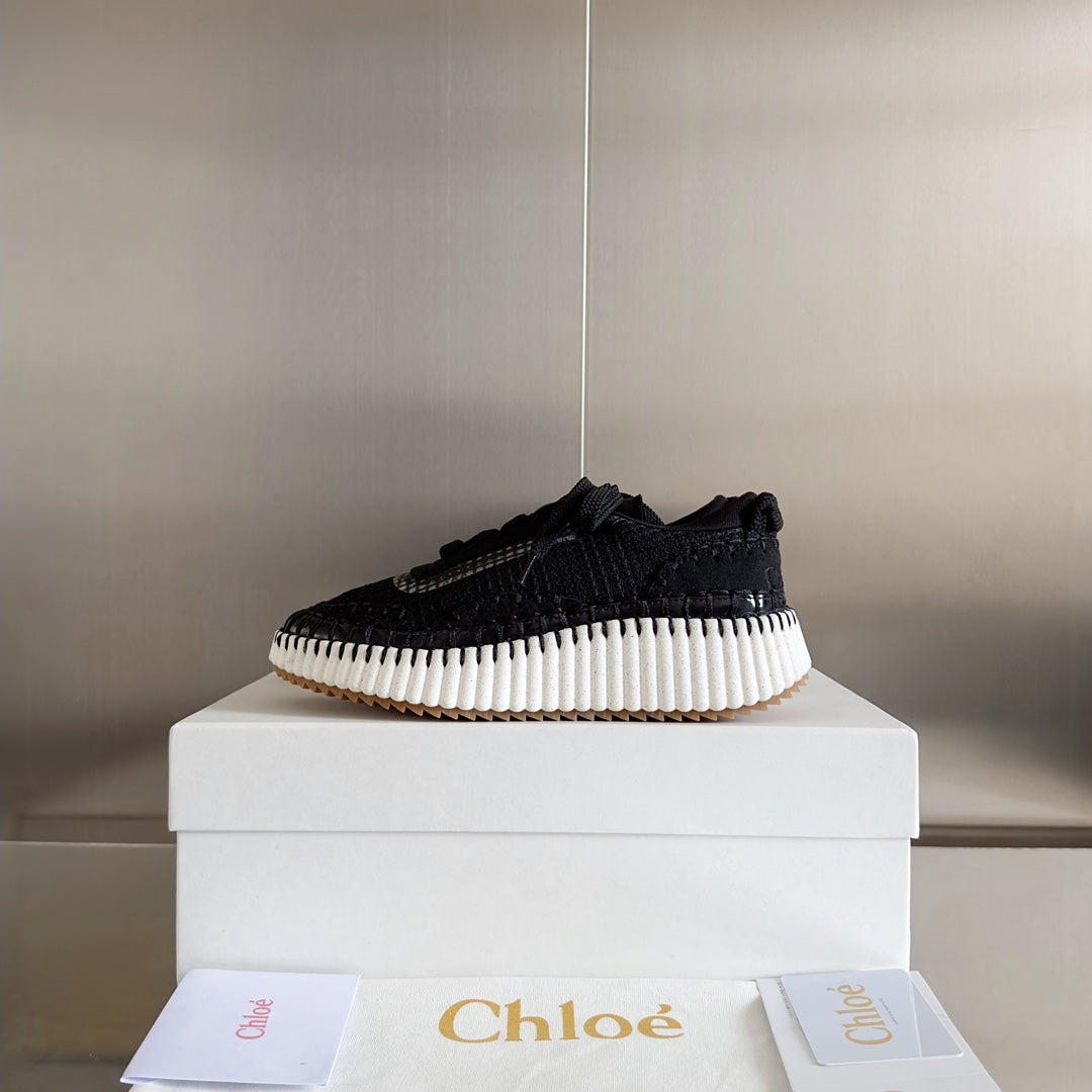 克羅C-Nama sneaker彩虹系列 網面拼色休閒運動鞋 黑色