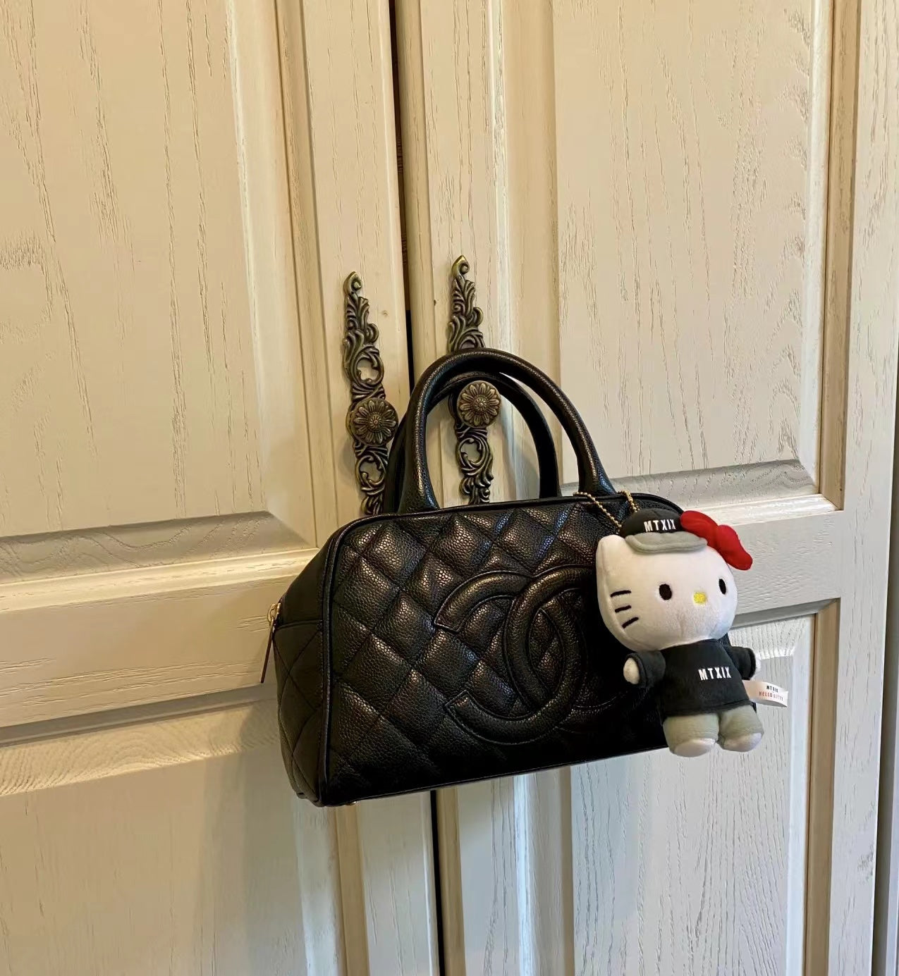 小香家-Chanel Vintage 中古保齡球包 黑色