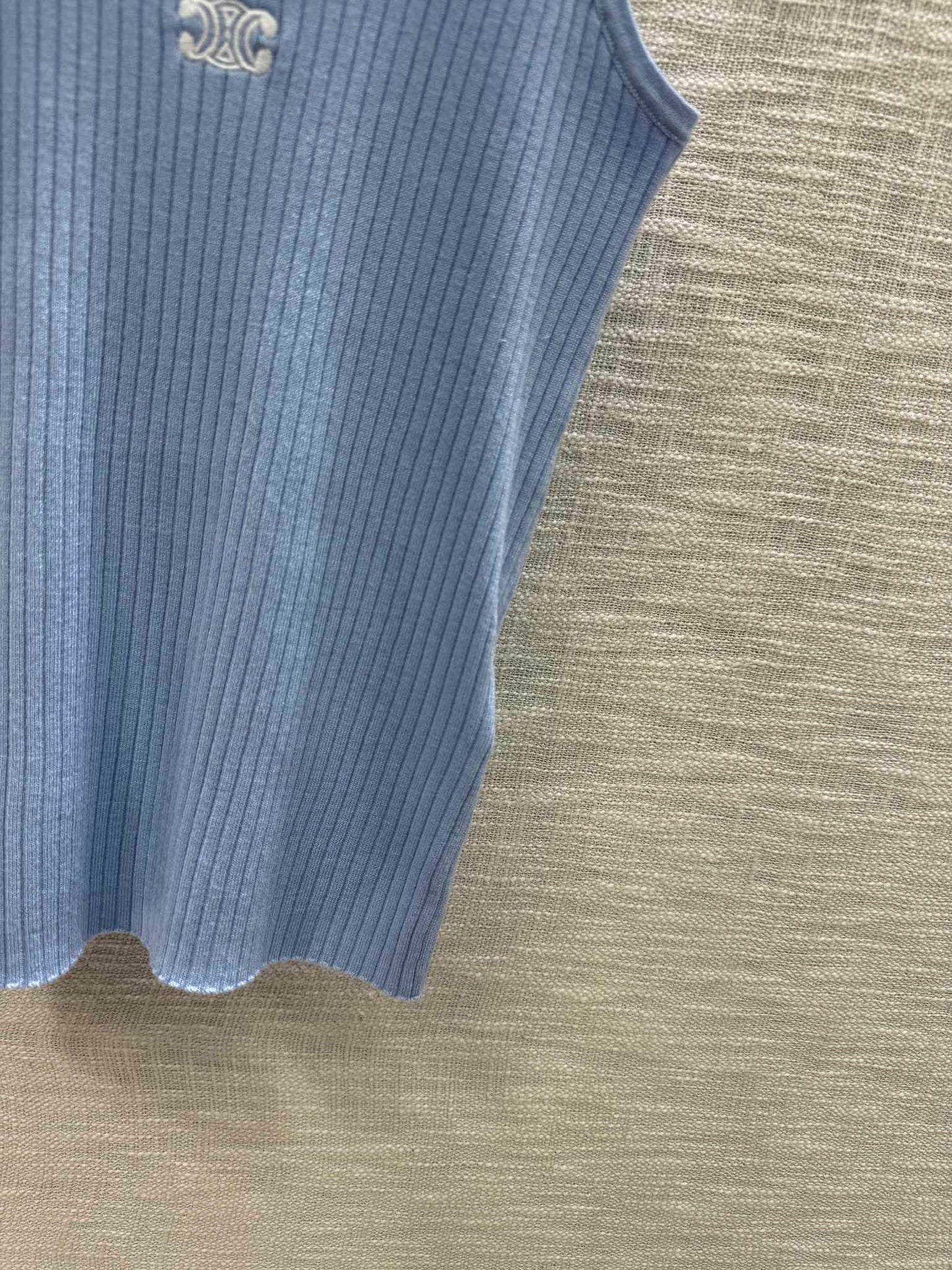 賽C家-2403 針織背心 藍色