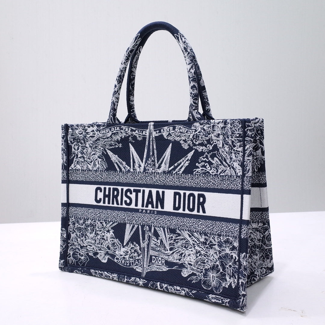 迪D家 Book Tote 復古印花圖 中號36.5cm