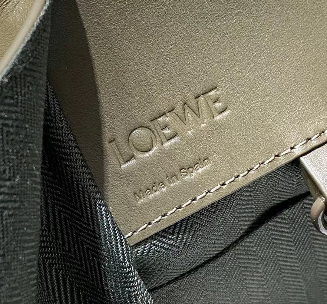 羅L威-Hammock手袋 緞面小牛皮 小款 墨綠色