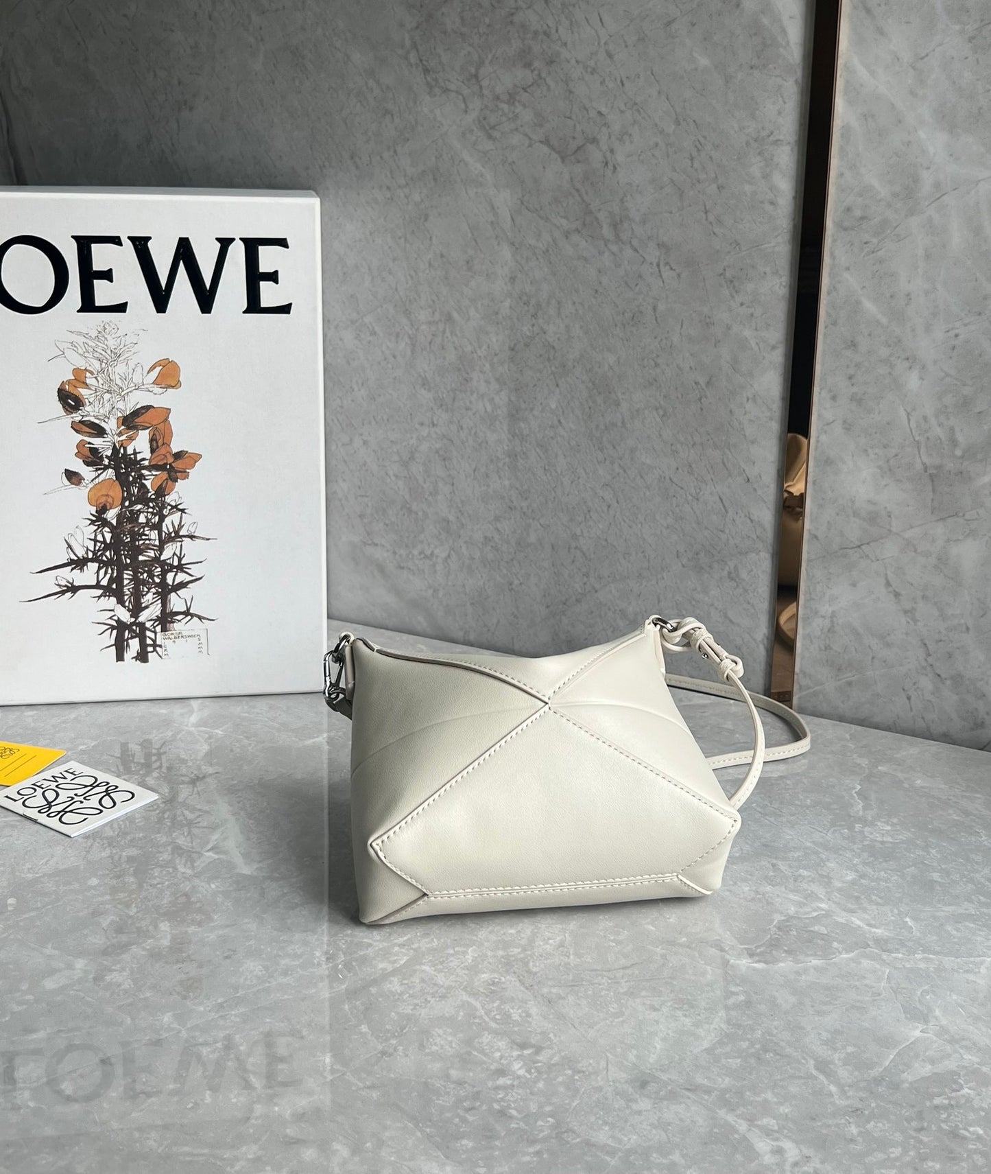 羅L威-PUZZLE FOLD POUCH 麻將包 象牙白