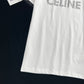 賽C家-2403 24早春新品虛線字母logoTEE 白色