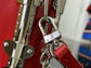 M25445  路L家-SLIM SIDE TRUNK鍊條包 紅色