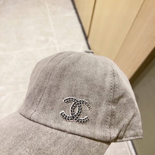 小香家-2023新款刺繡簡約棒球帽 米色