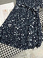 芬F家-2403 24SS春夏新襯衫印花洋裝壓褶裙