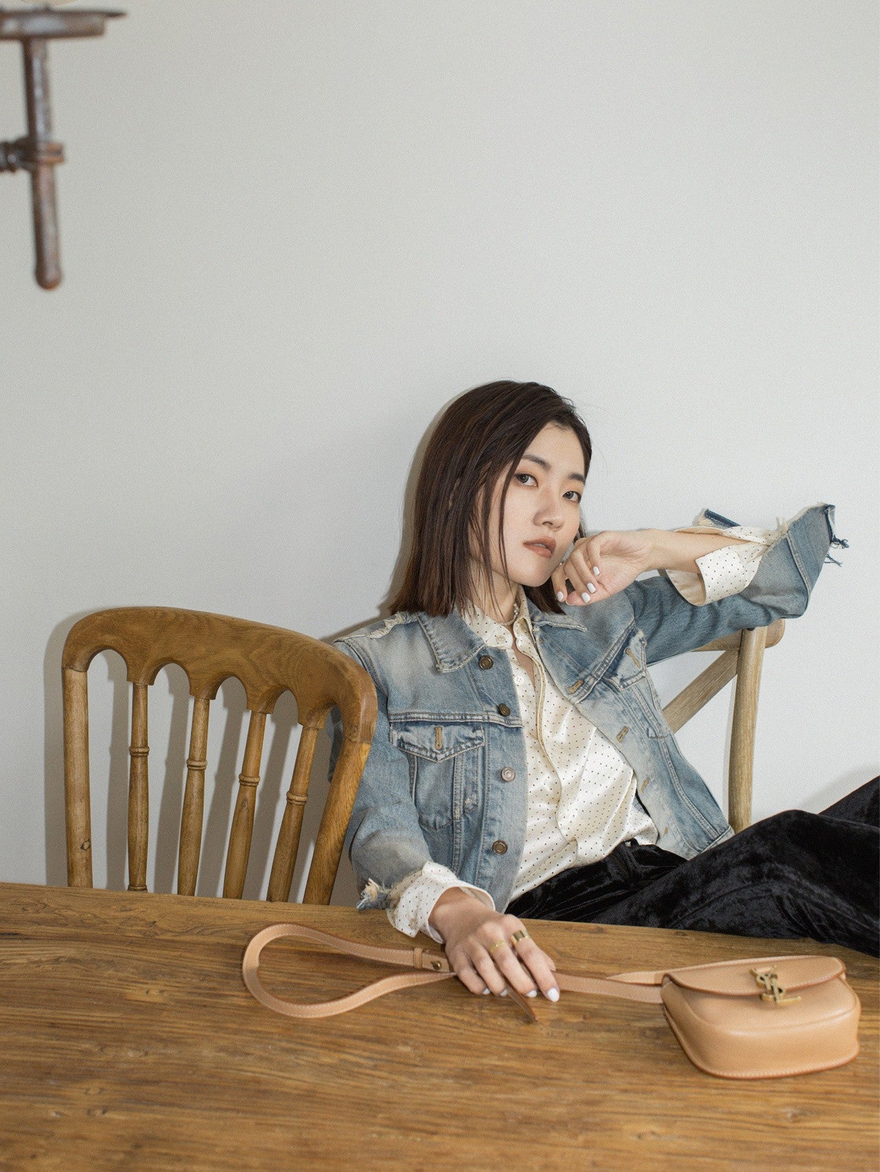 聖Y羅-Kaia 馬鞍包 杏色