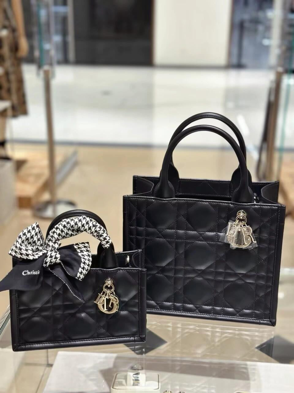 迪D家-Book Tote 背帶托特包 黑色 Mini