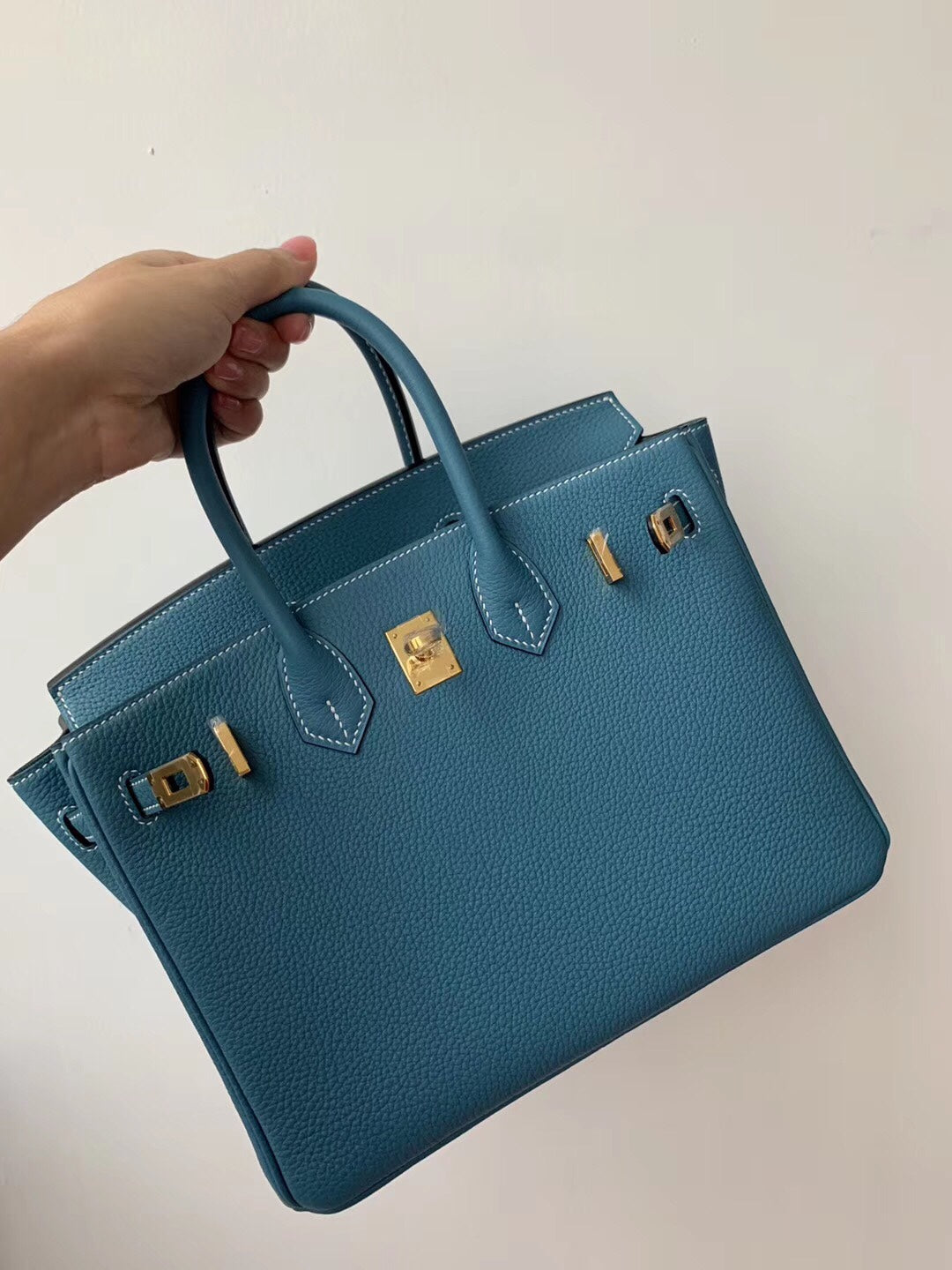 小愛款-Birkin 25 Togo 75 牛仔藍 金扣