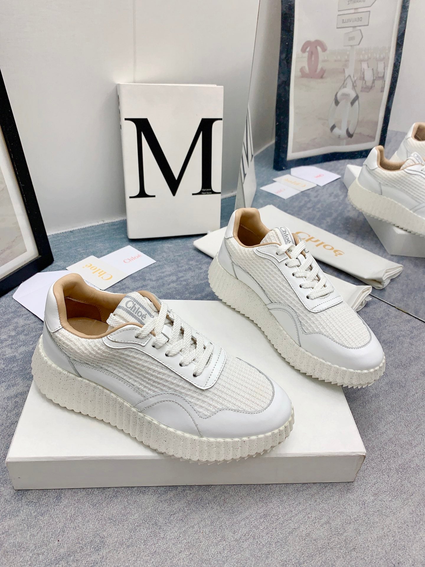 克羅C-Nama sneaker彩虹系列 運動鞋 白色