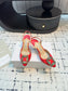Manolo Blahnik-2024 高跟涼鞋 紅色