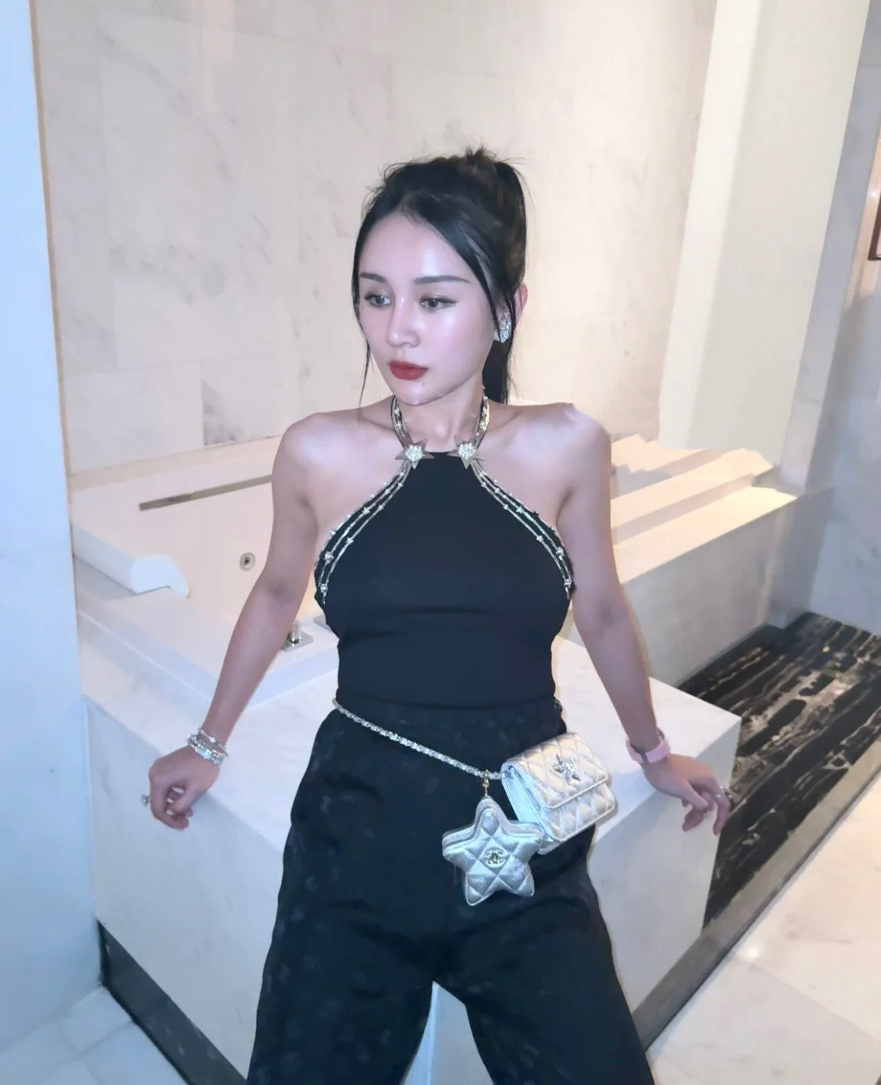 小香家-春夏新款 Chanel 24c 迷你斜跨包 銀色