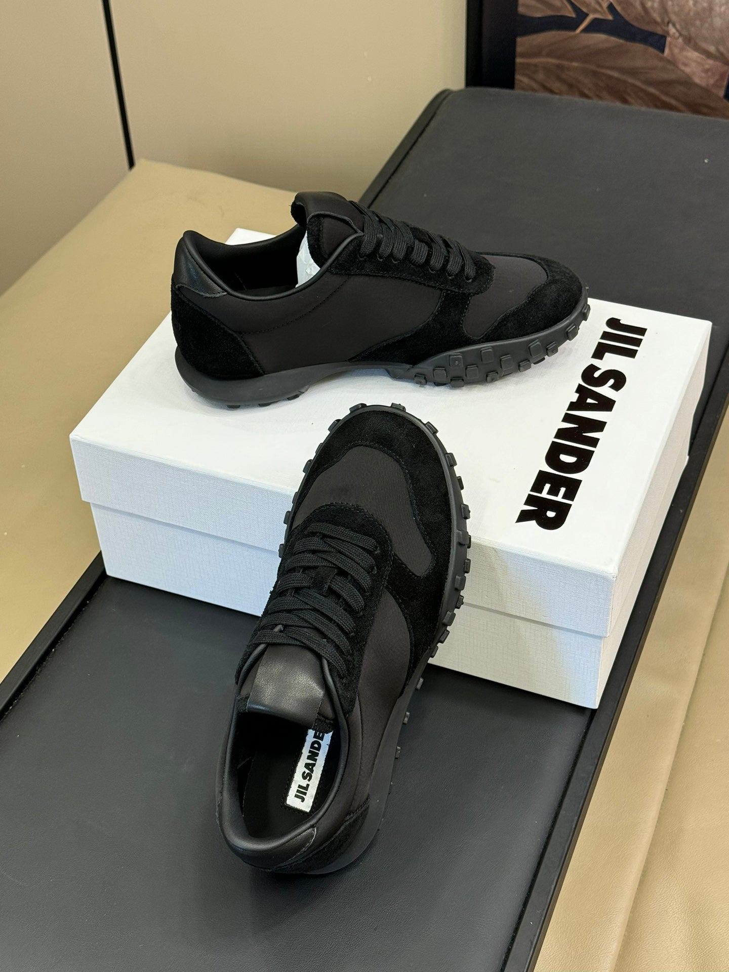 Jil sander-2024 復古休閒鞋 黑色