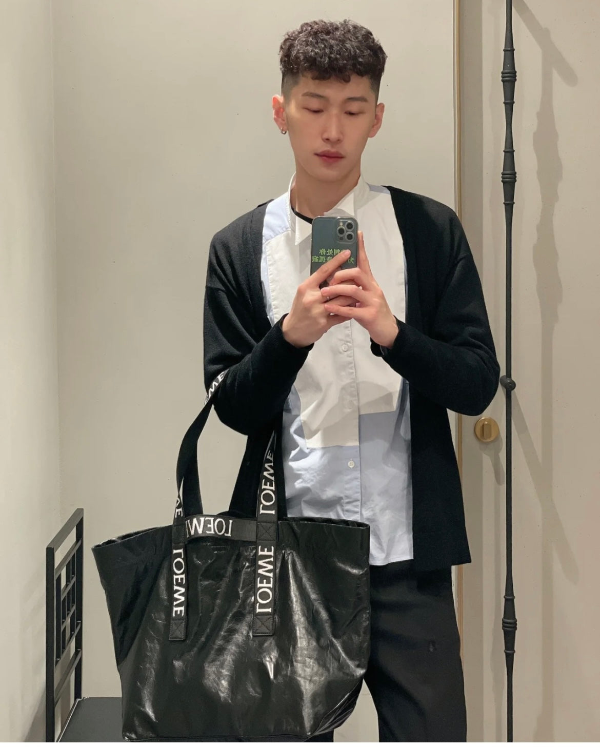 羅L威-Fold shopper 最新秀款購物袋 黑色
