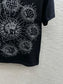 迪D家-2403 24早春最新撞色刺繡高訂百搭TEE 黑色