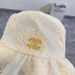 小香家-2024新款刺繡花瓣遮陽帽 白色