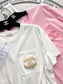 小香家-2403 立體Logo短袖Tee 白色