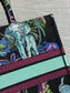 迪D家-Book Tote 2023春夏系列 動物園藍綠色 大號