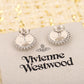 Vivienne westwood-耳環016 白色