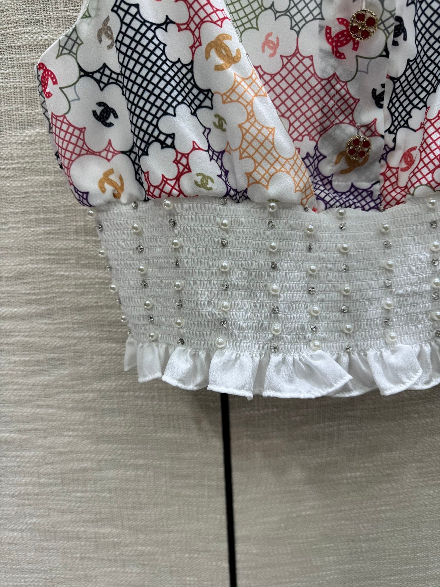 小香家-2403 重工釘珠吊帶背心