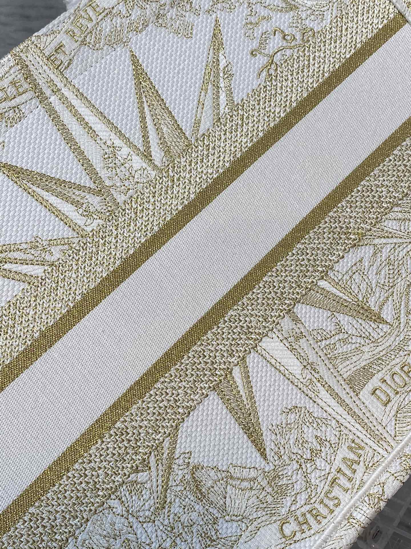 迪D家-BookTote 刺繡手袋 八芒星金絲線系列 36x18x28cm