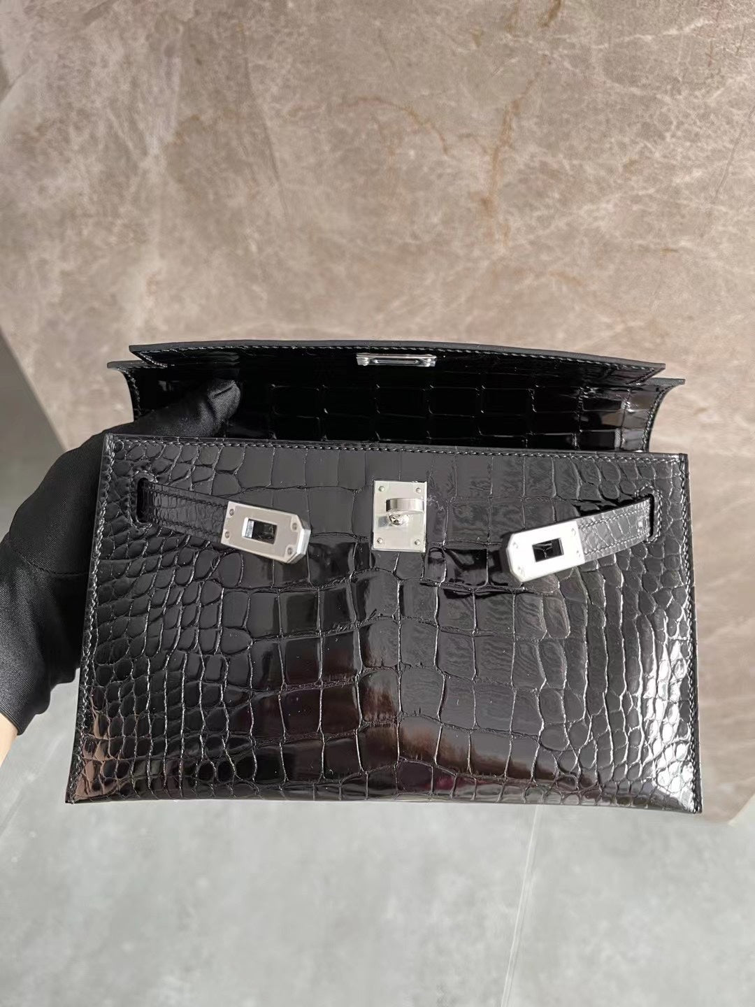 小愛款-Kelly Mini 1代 鱷魚 89 銀扣