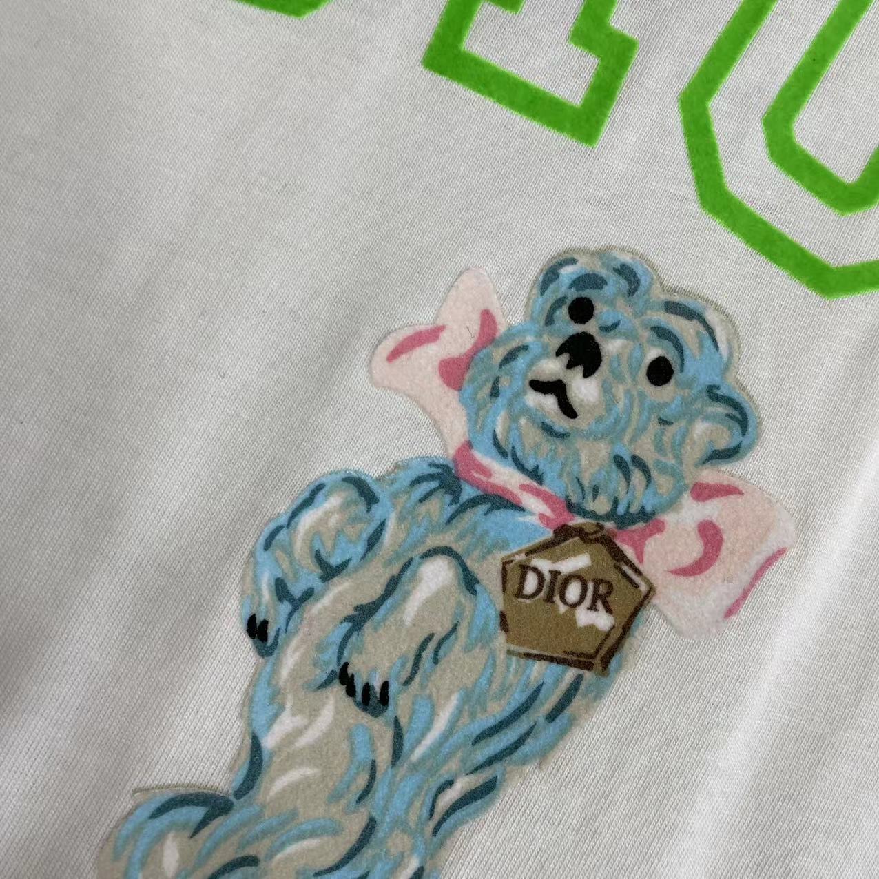 迪D家-2403 24早春新品卡通短袖TEE 白色
