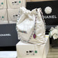 小香風-早春新款Chanel 22號手袋 白色小號