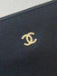 小香家-Chanel 22號手袋 魚子醬皮黑金色 中號