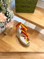 古G家-2023早春新款 草編坡跟涼鞋 白色
