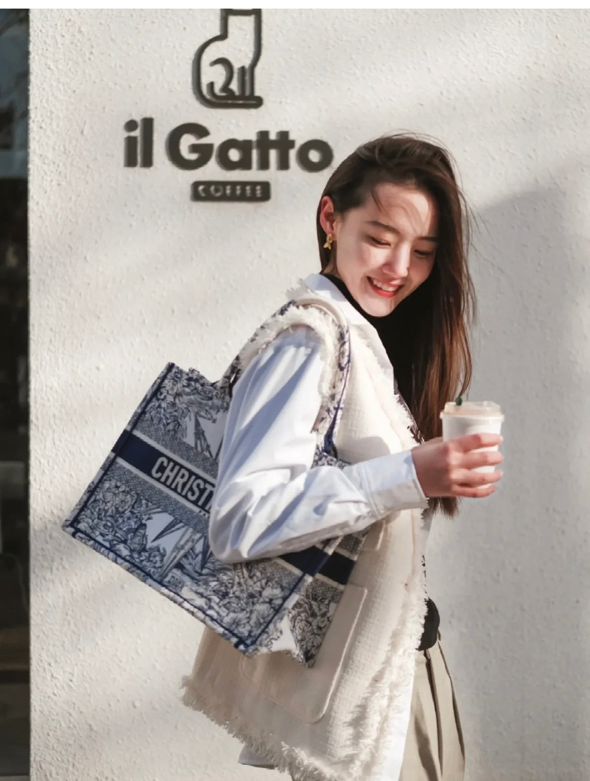 迪D家-BookTote 聖誕限量系列 藍色 36x18x28cm