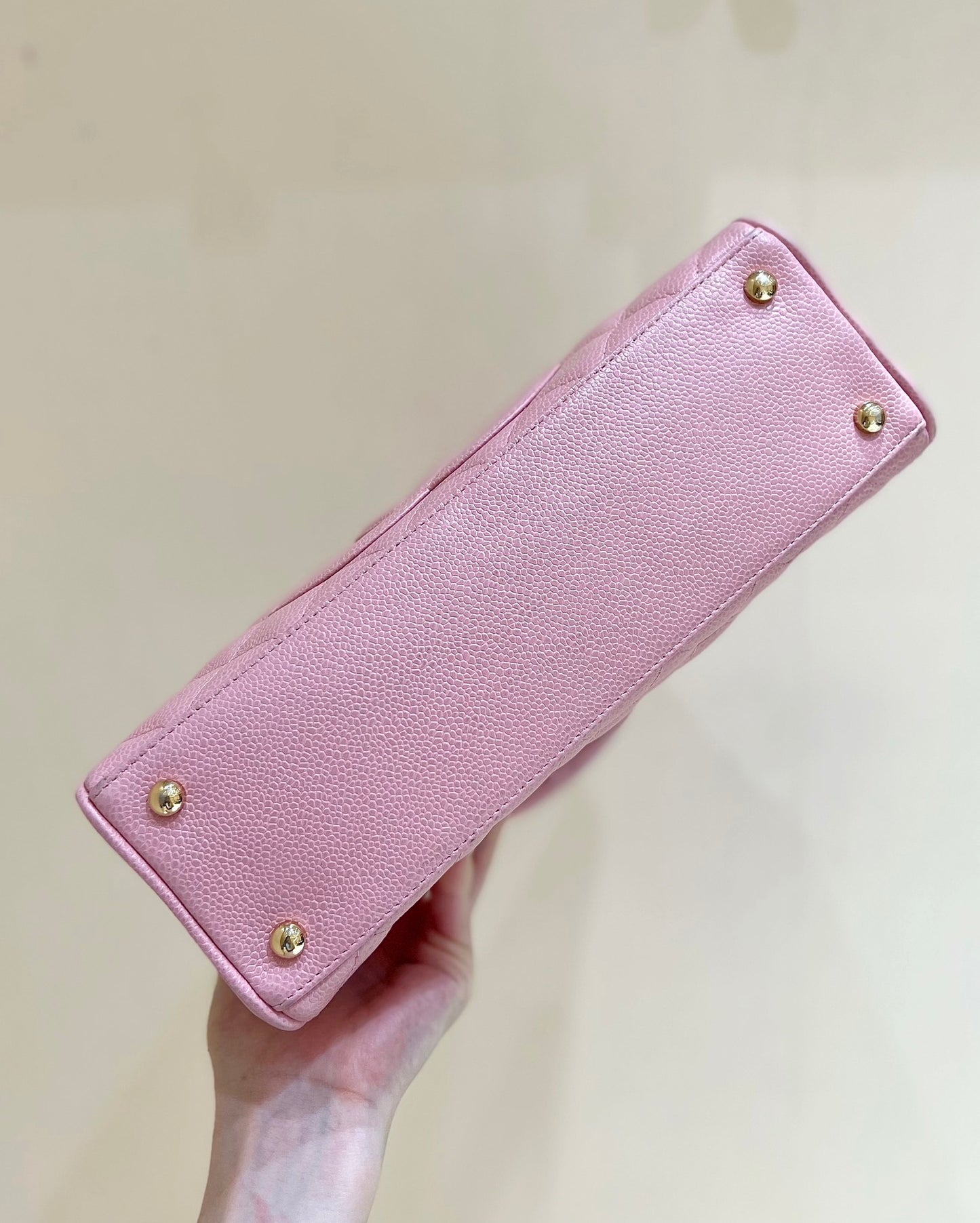 小香家-Chanel Vintage 中古保齡球包 粉色
