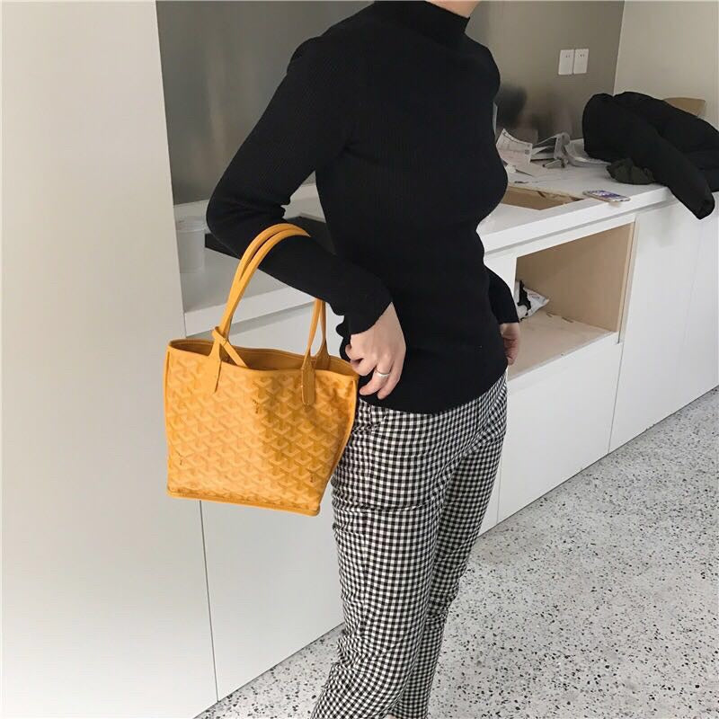 戈G家-Anjou Mini 手提雙面包 黃色
