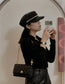 小香家-2023早春系列 山茶花調節扣woc 小羊皮 黑色 19CM